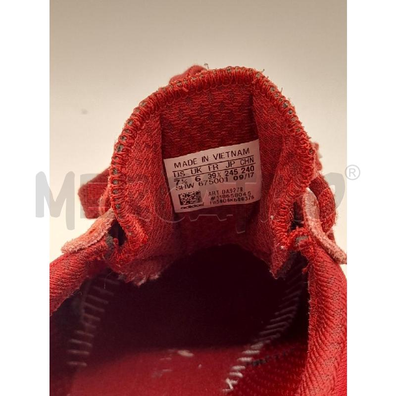 SCARPE DONNA ADIDAS ROSSE BANDE BIANCHE LACCI TG 39 1/3 | Mercatino dell'Usato Montesilvano 4