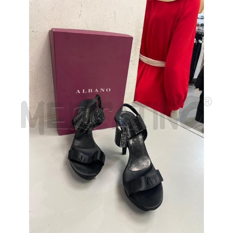 SCARPE DONNA ALBANO NERE GLITTER TACCO | Mercatino dell'Usato Montesilvano 2