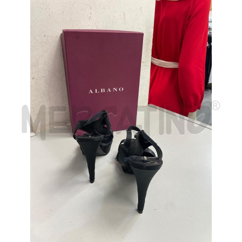 SCARPE DONNA ALBANO NERE GLITTER TACCO | Mercatino dell'Usato Montesilvano 3