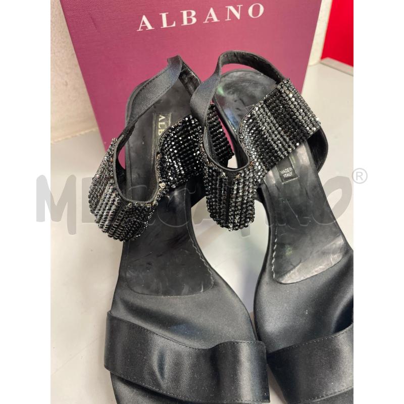 SCARPE DONNA ALBANO NERE GLITTER TACCO | Mercatino dell'Usato Montesilvano 4
