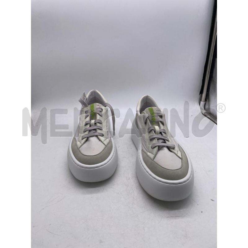 SCARPE DONNA ANDIAFORA BIANCHE GRIGIE SCRITTA VERDE LACCI | Mercatino dell'Usato Montesilvano 2