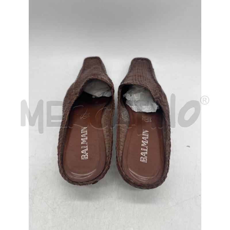 SCARPE DONNA BALMAIN MOCASSINO TACCHETTO VINTAGE MARRO | Mercatino dell'Usato Montesilvano 3