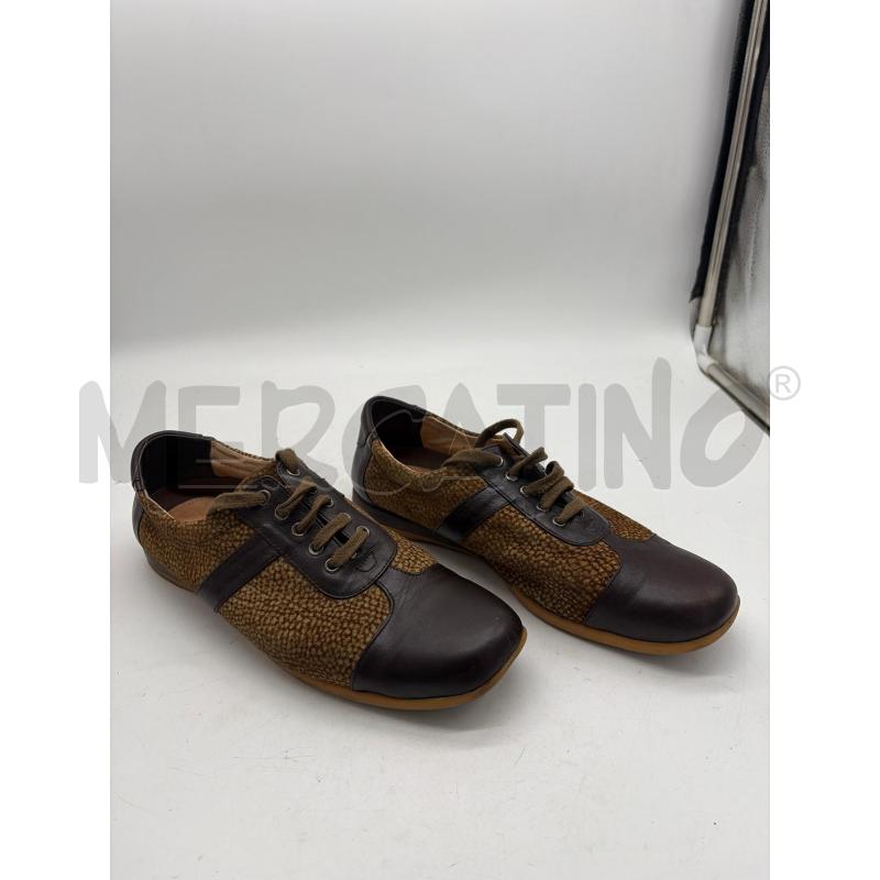 SCARPE DONNA BORBONESE MARRO BEIGE LACCI | Mercatino dell'Usato Montesilvano 1