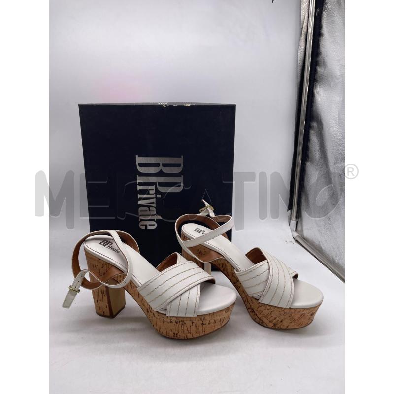 SCARPE DONNA BP PRIVATE BIANCHE TACCO SUGHERO | Mercatino dell'Usato Montesilvano 1