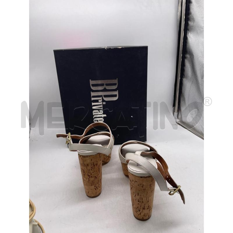 SCARPE DONNA BP PRIVATE BIANCHE TACCO SUGHERO | Mercatino dell'Usato Montesilvano 3