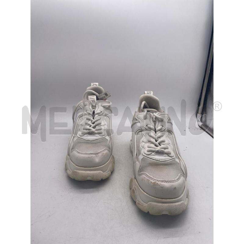 SCARPE DONNA BUFFALO BIANCHE LACCI  | Mercatino dell'Usato Montesilvano 2