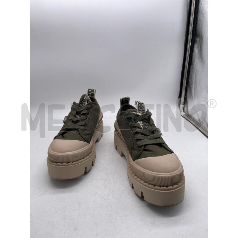 SCARPE DONNA BUFFALO VERDI BEIGE LACCI | Mercatino dell'Usato Montesilvano 2