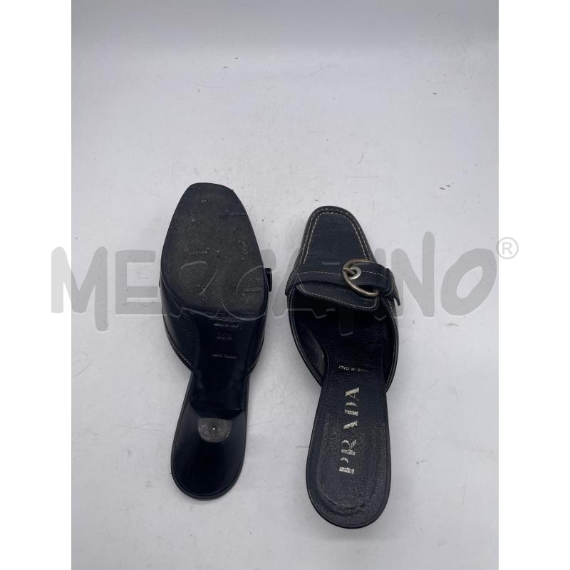 SCARPE DONNA CIABATTE PRADA FIBBIA ARGENTATA | Mercatino dell'Usato Montesilvano 4