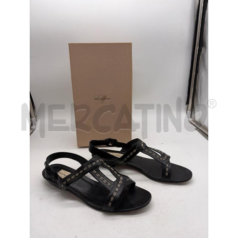 SCARPE DONNA DIEGO DELLA VALLE NERE SANDALI N.38/5 | Mercatino dell'Usato Montesilvano 1