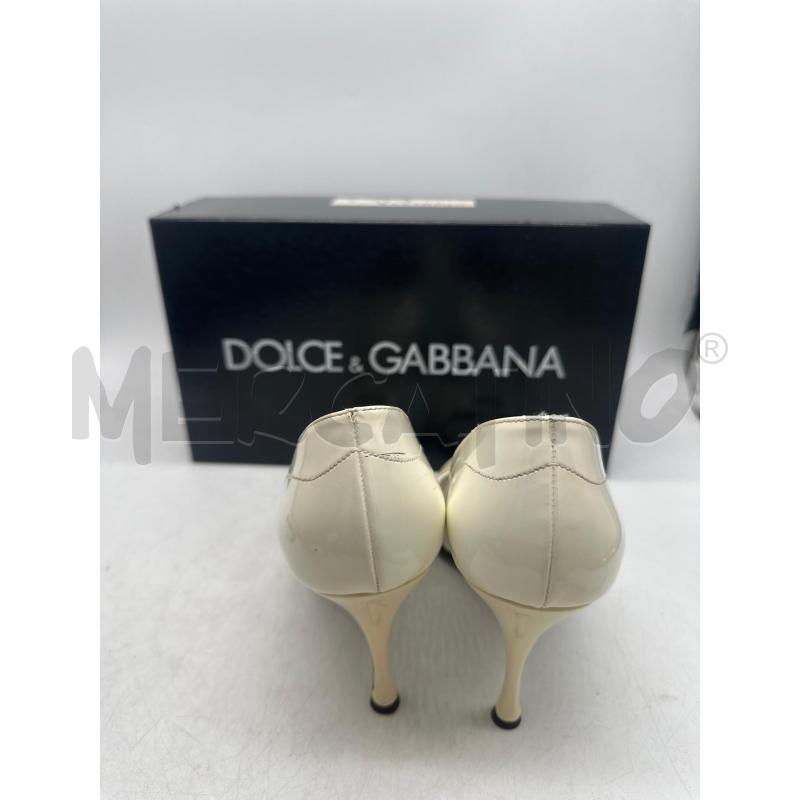 SCARPE DONNA DOLCE & GABBANA BIANCHE TACCO PUNTA APERTA | Mercatino dell'Usato Montesilvano 4