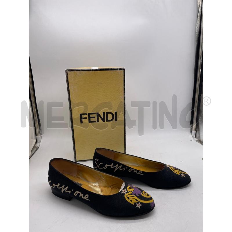 SCARPE DONNA FENDI  NERE N 37 | Mercatino dell'Usato Montesilvano 1