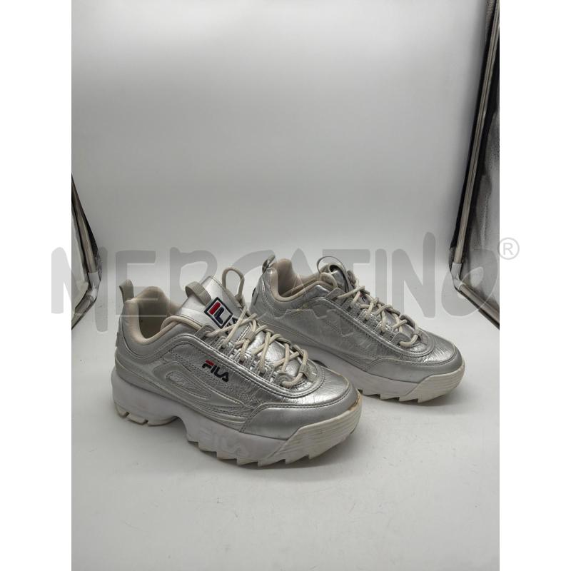 SCARPE DONNA FILA ARGENTATE N 38 | Mercatino dell'Usato Montesilvano 1