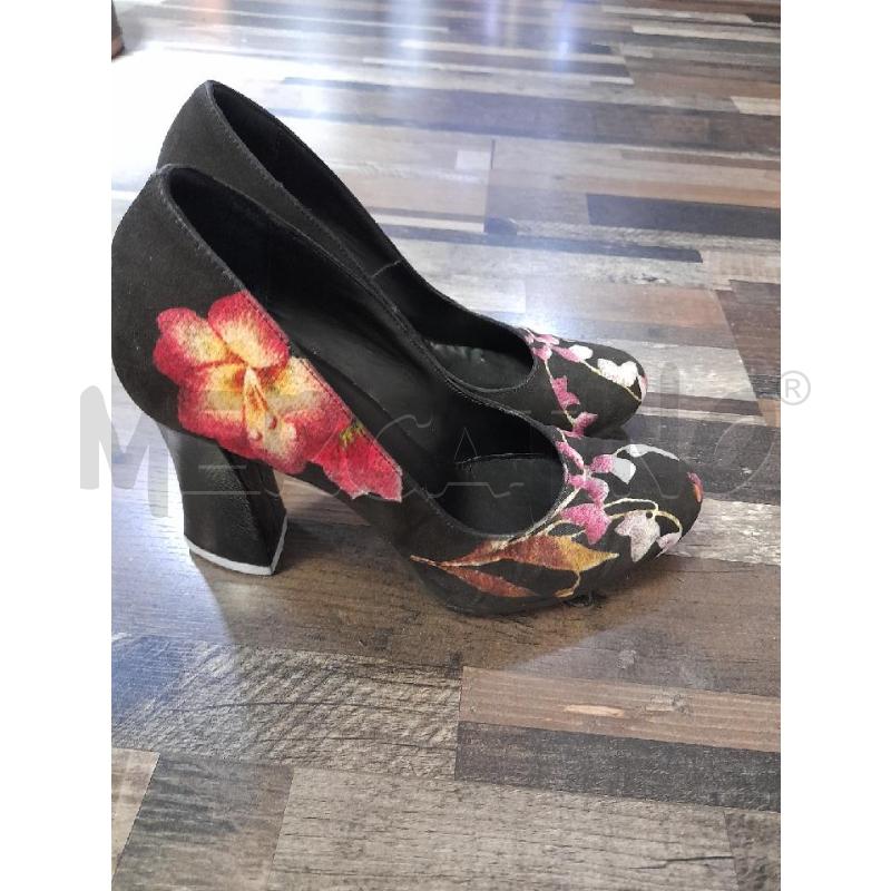 SCARPE DONNA FIORATE TACCO GIANCARLO PAOLI N.37 | Mercatino dell'Usato Montesilvano 1