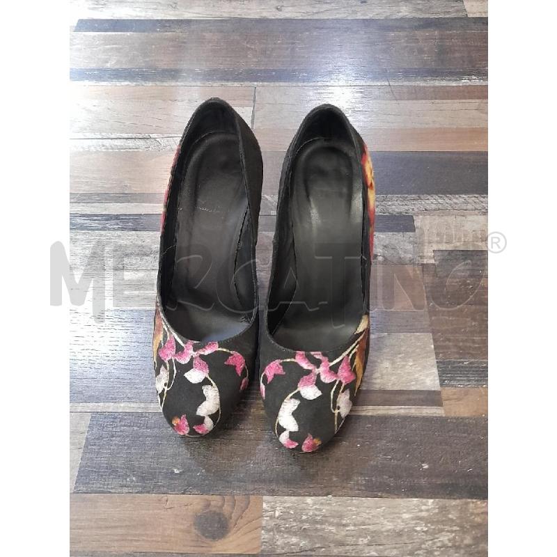 SCARPE DONNA FIORATE TACCO GIANCARLO PAOLI N.37 | Mercatino dell'Usato Montesilvano 2