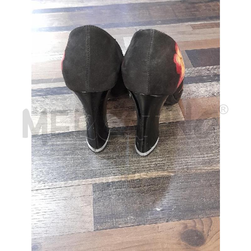 SCARPE DONNA FIORATE TACCO GIANCARLO PAOLI N.37 | Mercatino dell'Usato Montesilvano 3