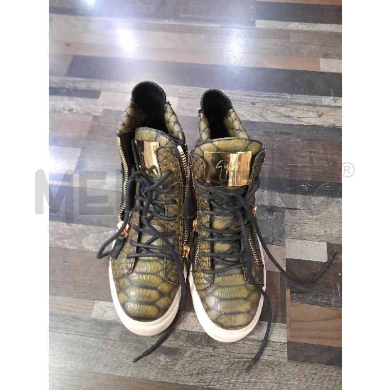 SCARPE DONNA GIUSEPPE ZANOTTI VERDE STAMPATE RETTILE LACCI | Mercatino dell'Usato Montesilvano 1