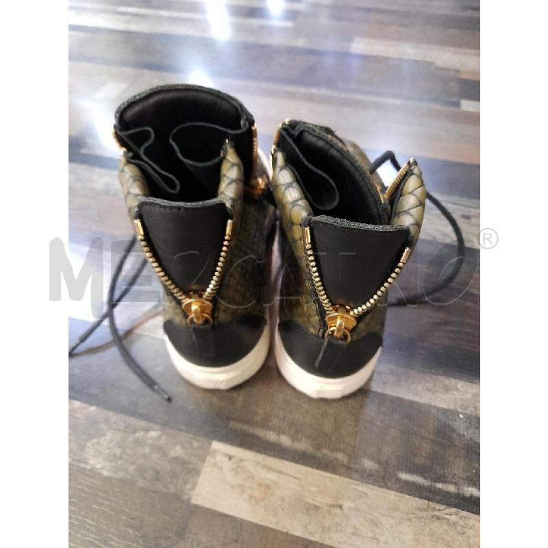 SCARPE DONNA GIUSEPPE ZANOTTI VERDE STAMPATE RETTILE LACCI | Mercatino dell'Usato Montesilvano 3