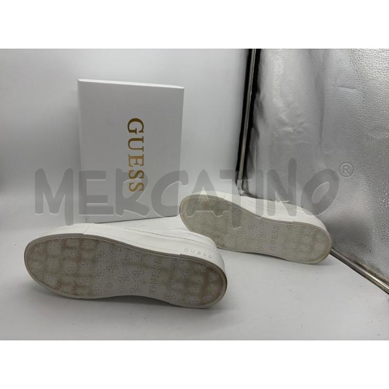 SCARPE DONNA GUESS BIANCHE PIZZO LACCI | Mercatino dell'Usato Montesilvano 4