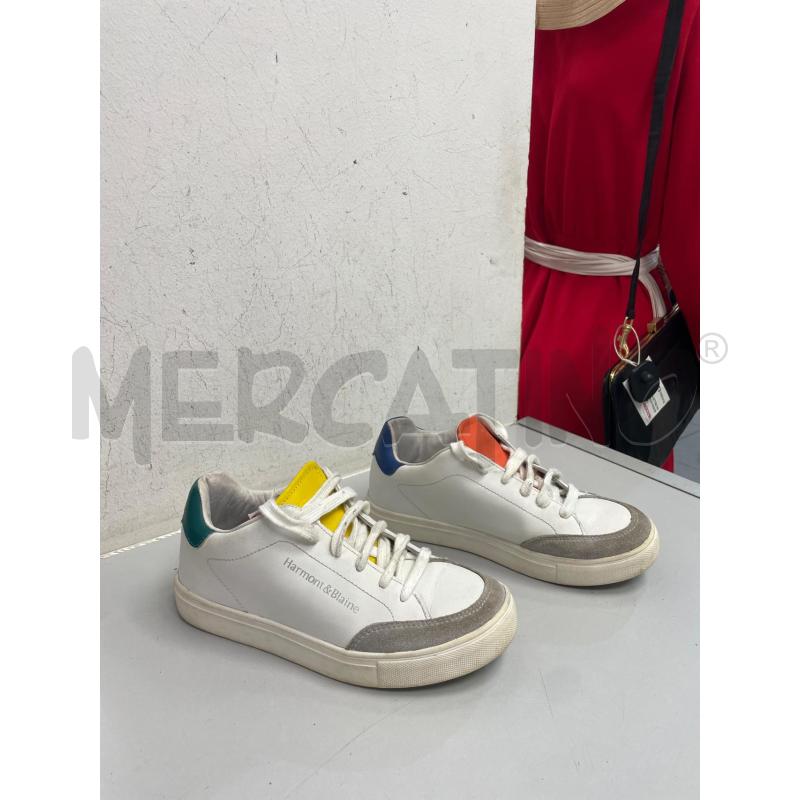 SCARPE DONNA HARMONT&BLAINE BIANCHE LINGUA VERDE BLU | Mercatino dell'Usato Montesilvano 1