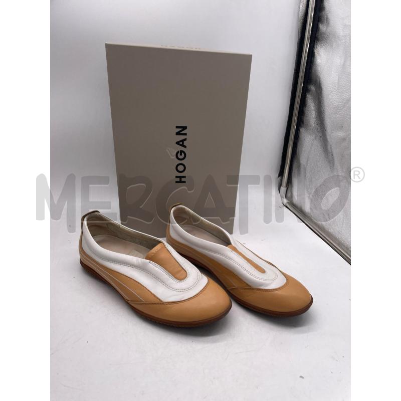 SCARPE DONNA HOGAN ARANCIO BIANCHE  | Mercatino dell'Usato Montesilvano 1