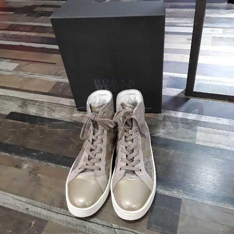 SCARPE DONNA HOGAN BEIGE DORATE N .35 | Mercatino dell'Usato Montesilvano 2