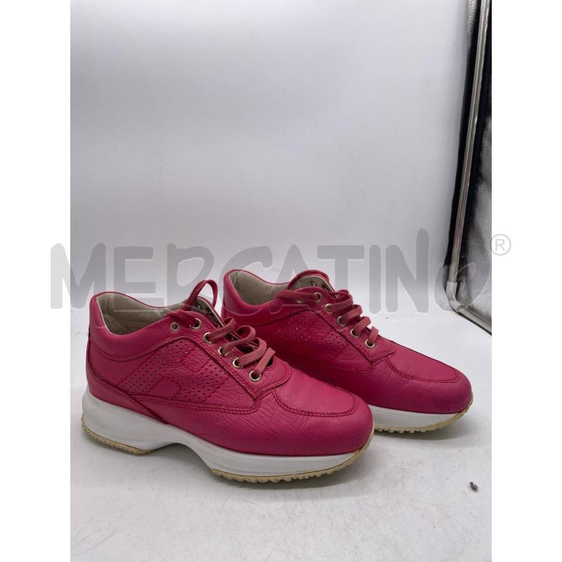SCARPE DONNA HOGAN FUKSIA PELLE LACCI | Mercatino dell'Usato Montesilvano 1