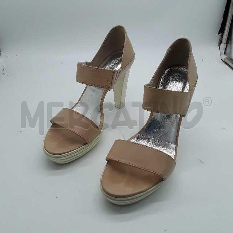 SCARPE DONNA HOGAN TACCO BEIGE BIANCO | Mercatino dell'Usato Montesilvano 1