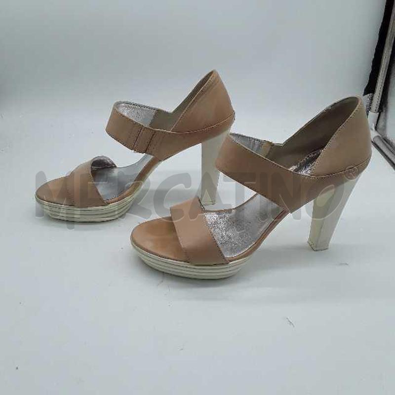 SCARPE DONNA HOGAN TACCO BEIGE BIANCO | Mercatino dell'Usato Montesilvano 2