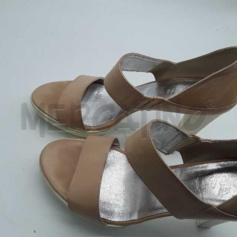 SCARPE DONNA HOGAN TACCO BEIGE BIANCO | Mercatino dell'Usato Montesilvano 4