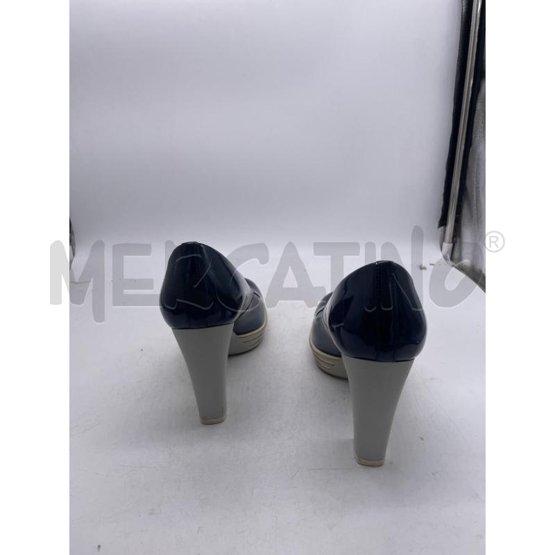 SCARPE DONNA HOGAN VERNICE BLU TACCO BIANCO | Mercatino dell'Usato Montesilvano 3