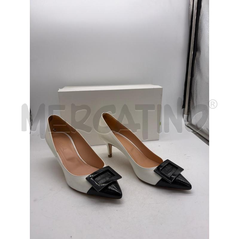 SCARPE DONNA INTREND BIANCHE NERE TACCO | Mercatino dell'Usato Montesilvano 1