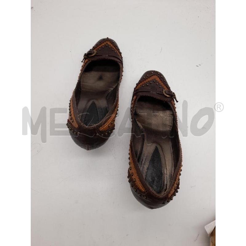 SCARPE DONNA JANET & JANET MARRO PELLE TACCO BORCHIATE | Mercatino dell'Usato Montesilvano 4