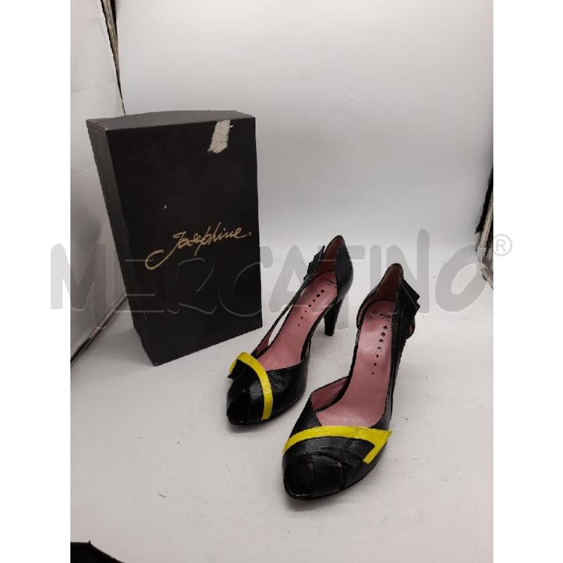 SCARPE DONNA JOSEPHINE NERE GIALLE N 41 | Mercatino dell'Usato Montesilvano 1