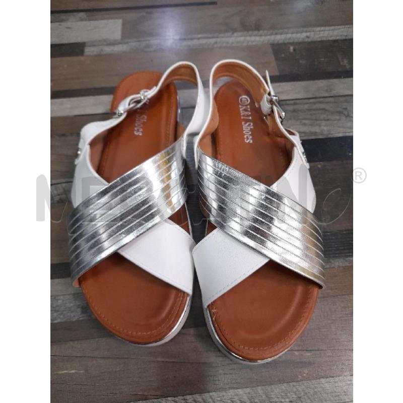 SCARPE DONNA K&I SHOES BIANCHE ARGENTATE | Mercatino dell'Usato Montesilvano 1