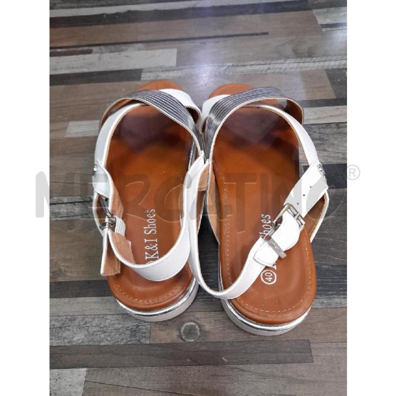 SCARPE DONNA K&I SHOES BIANCHE ARGENTATE | Mercatino dell'Usato Montesilvano 3
