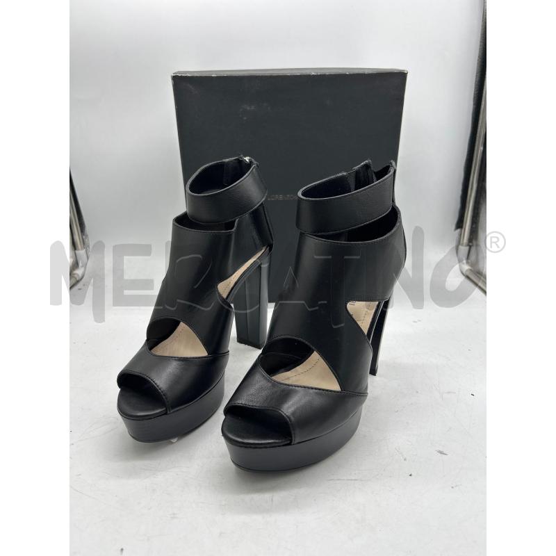 SCARPE DONNA LORENZO MARI APERTE NERE | Mercatino dell'Usato Montesilvano 1