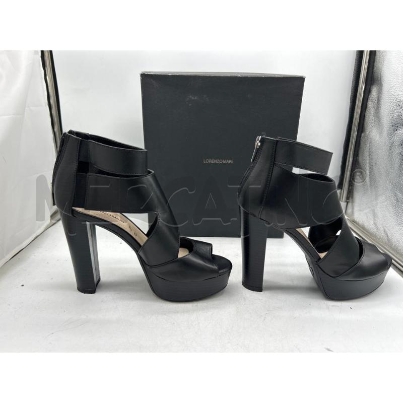 SCARPE DONNA LORENZO MARI APERTE NERE | Mercatino dell'Usato Montesilvano 3