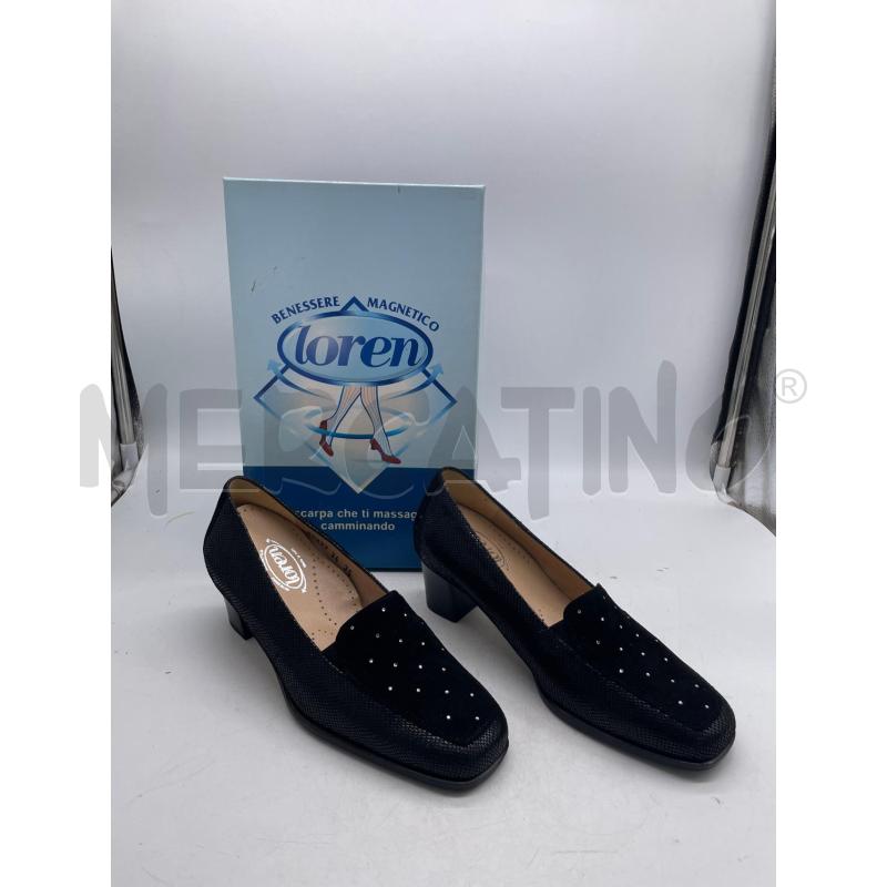 SCARPE DONNA LOREN NERE SNAITARUE PUNTA GLITTER | Mercatino dell'Usato Montesilvano 1