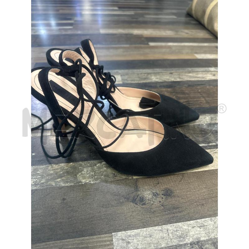 SCARPE DONNA MARELLA NERESCAMOSCIATE ALLACCIATE ALL CAVIGLIA N.40 | Mercatino dell'Usato Montesilvano 1