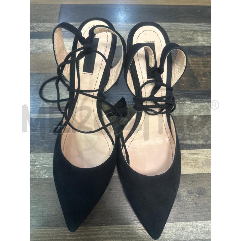 SCARPE DONNA MARELLA NERESCAMOSCIATE ALLACCIATE ALL CAVIGLIA N.40 | Mercatino dell'Usato Montesilvano 2