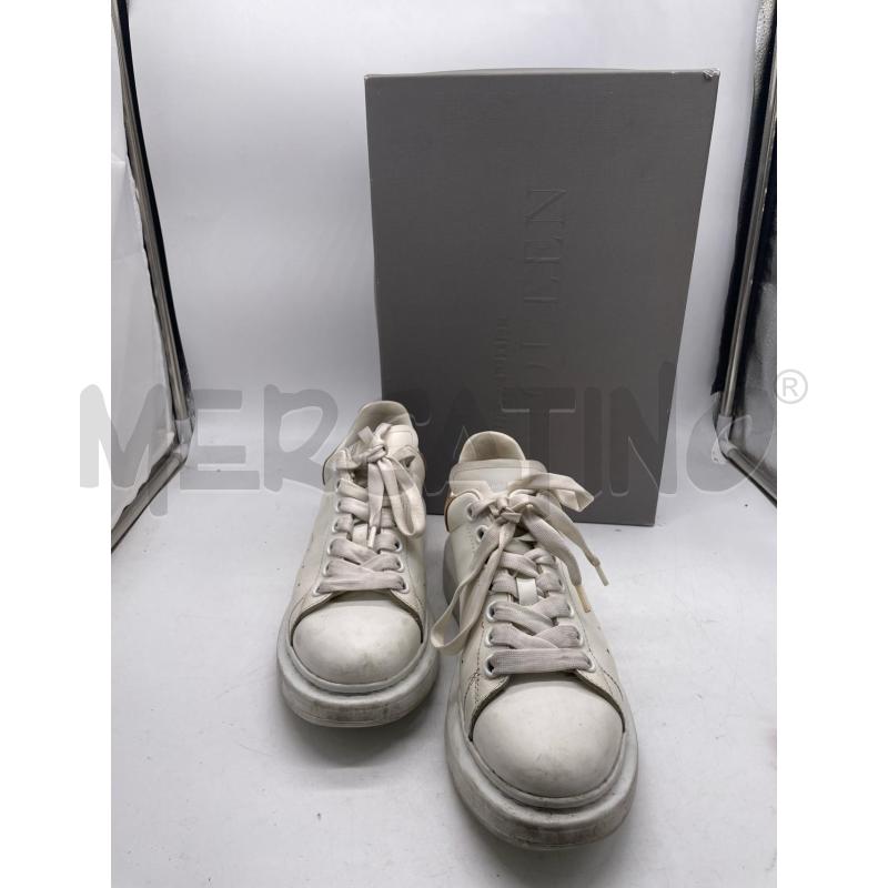 SCARPE DONNA MCQUEEN BIANCHE LINGUA ORO ROSA | Mercatino dell'Usato Montesilvano 2