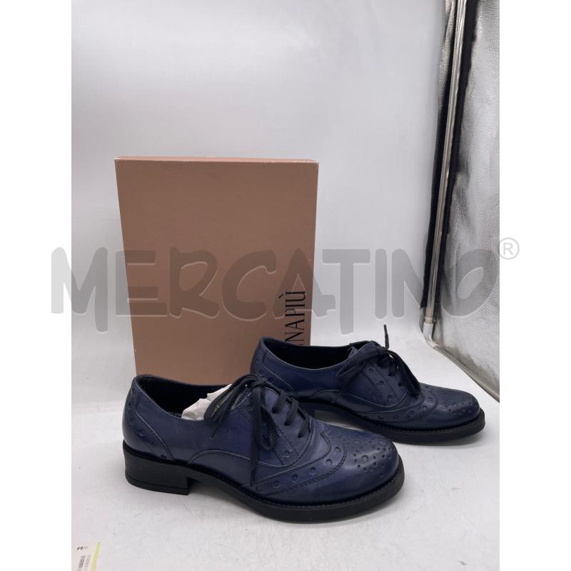 SCARPE DONNA MOCASSINO PELLE BLU DONNA PIÙ LACCI | Mercatino dell'Usato Montesilvano 1