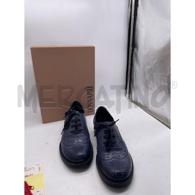 SCARPE DONNA MOCASSINO PELLE BLU DONNA PIÙ LACCI | Mercatino dell'Usato Montesilvano 2