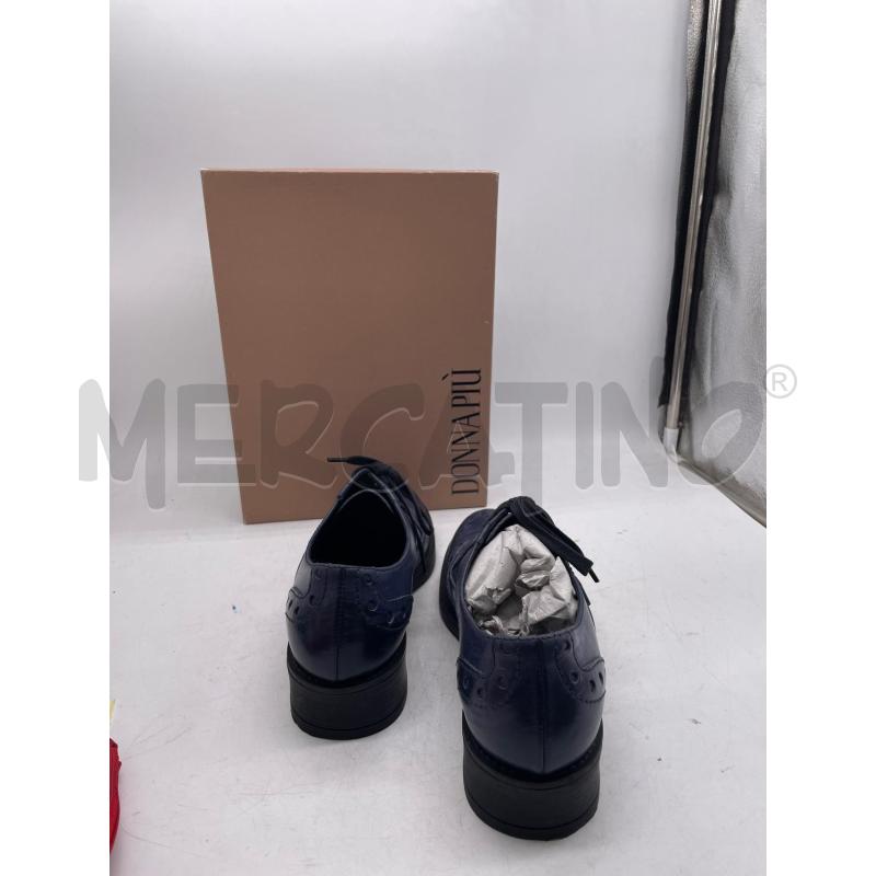 SCARPE DONNA MOCASSINO PELLE BLU DONNA PIÙ LACCI | Mercatino dell'Usato Montesilvano 3
