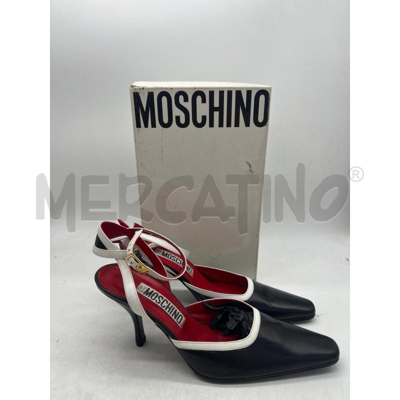 SCARPE DONNA MOSCHINO NERE SLINGBACK | Mercatino dell'Usato Montesilvano 1