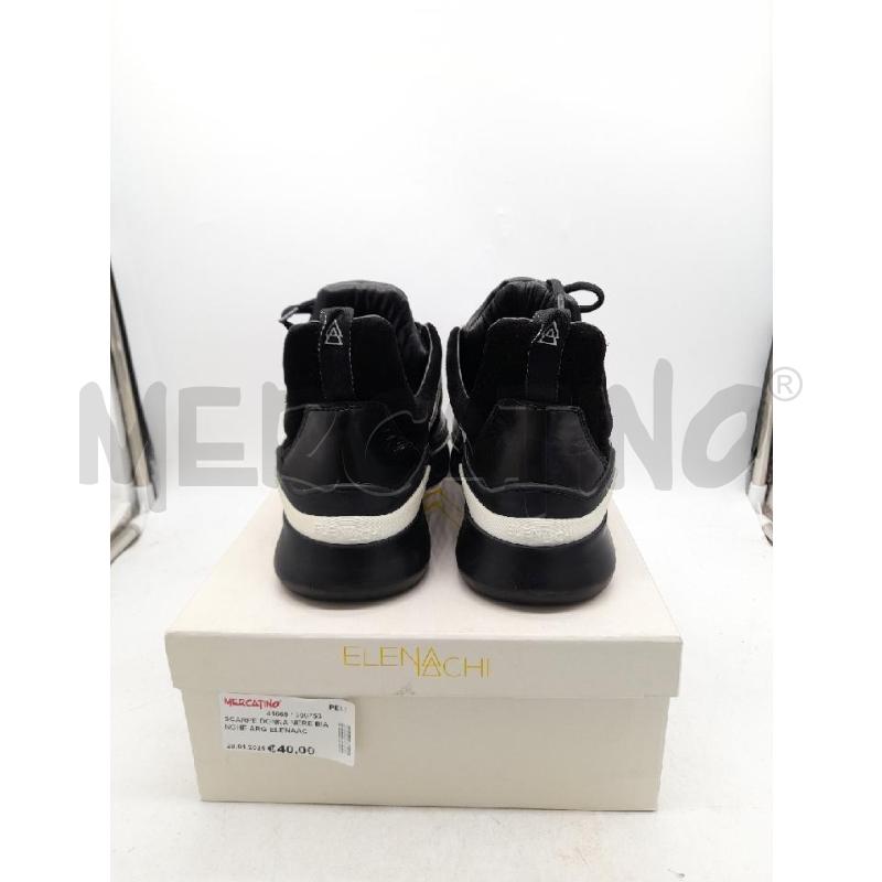 SCARPE DONNA NERE BIANCHE ARG ELENAACHI N 40 | Mercatino dell'Usato Montesilvano 2