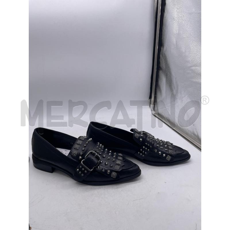 SCARPE DONNA NERE FRANGE ELVIO ZANON N 39 | Mercatino dell'Usato Montesilvano 1