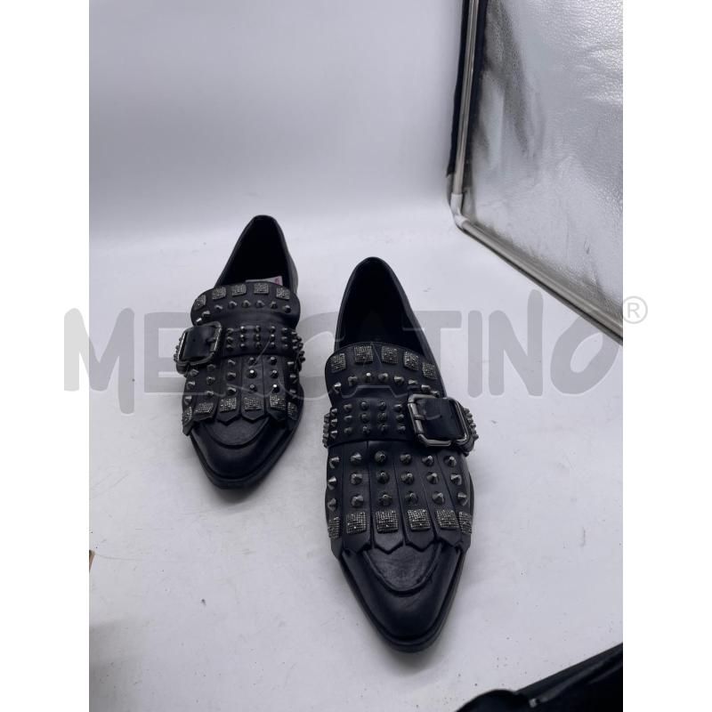 SCARPE DONNA NERE FRANGE ELVIO ZANON N 39 | Mercatino dell'Usato Montesilvano 2