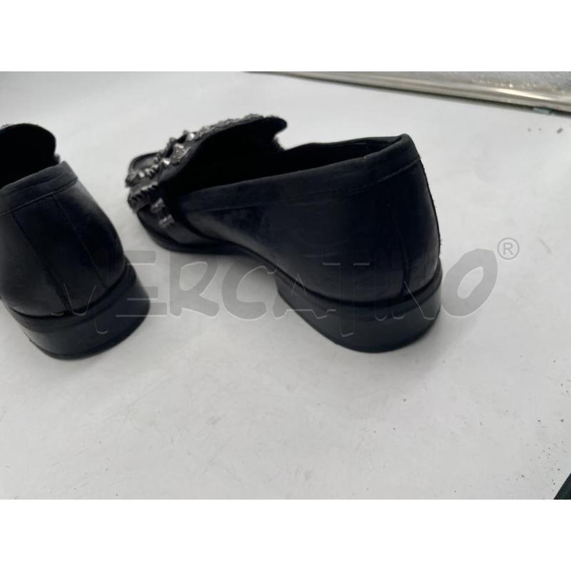 SCARPE DONNA NERE FRANGE ELVIO ZANON N 39 | Mercatino dell'Usato Montesilvano 4