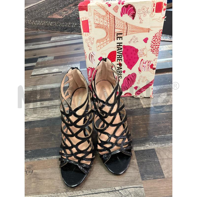 SCARPE DONNA NERE TACCO LE HAVRE PARIS N 38 | Mercatino dell'Usato Montesilvano 2